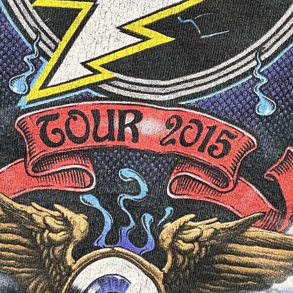 Vintage Grateful Dead 2015 Tie Dye S Tour Shirt Dead & Company Concert Date Tee - Picture 4 of 15